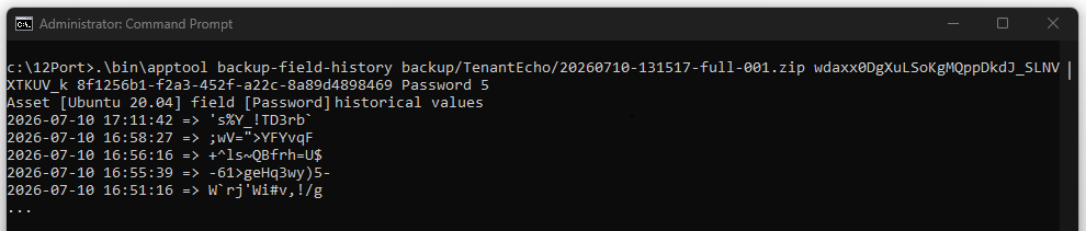 Break Glass Asset Password Retrieval