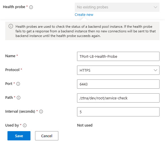 Load Balancer Health Probe