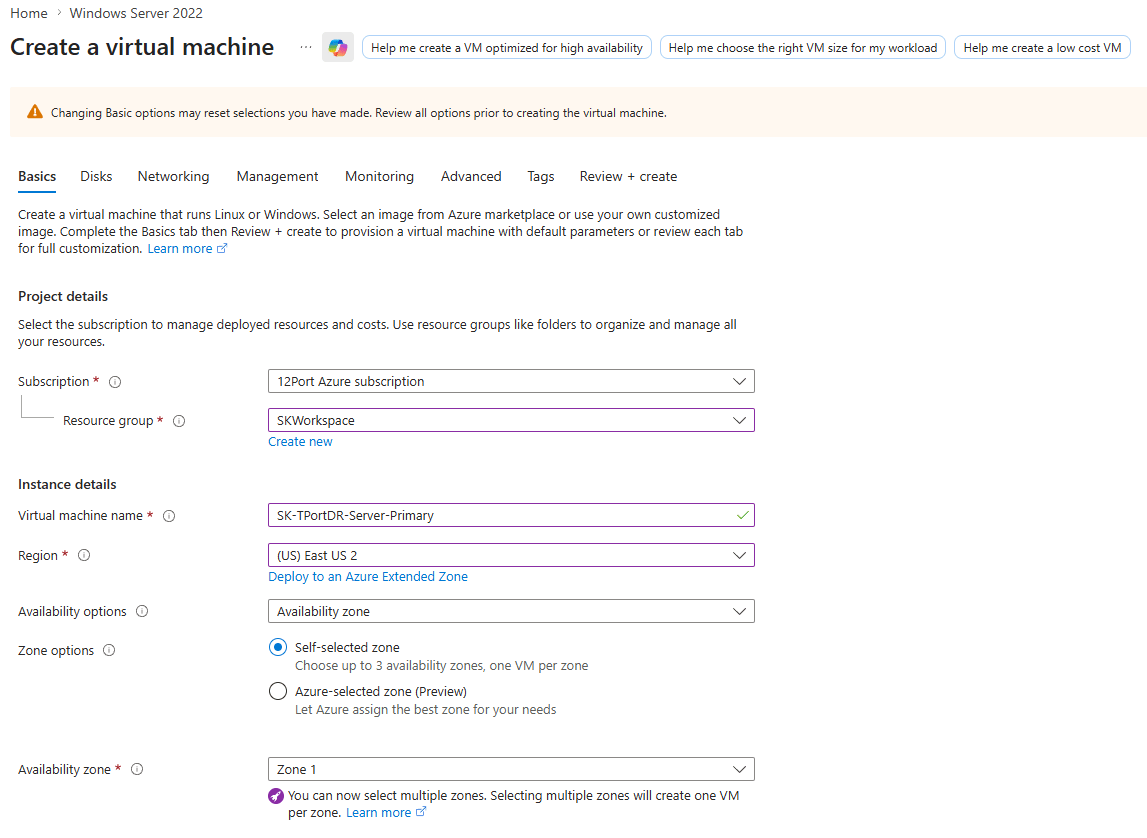 Primary Node VM Basics