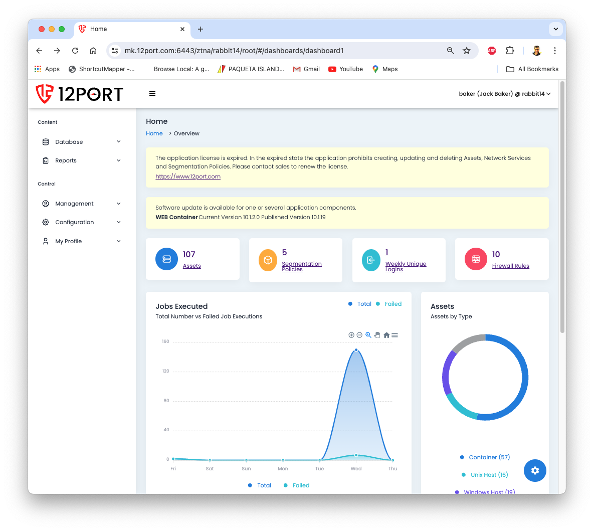 Home Screen License Expiration Notification