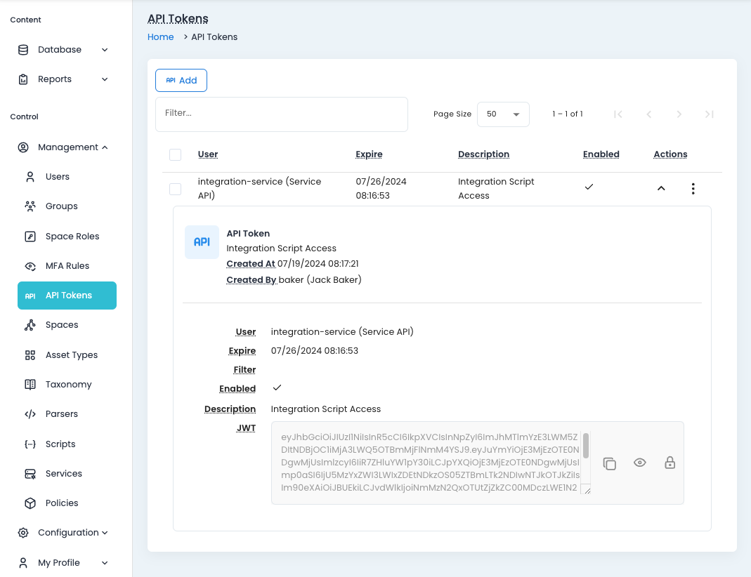 OpenAPI Tenant