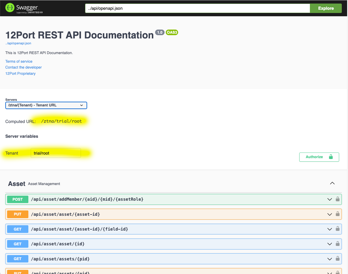 OpenAPI Tenant